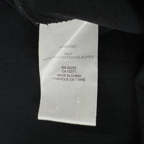 TIBI Shirt Womens 2 Black Strappy Off the Shoulder Top Button front Blouse - Picture 10 of 11